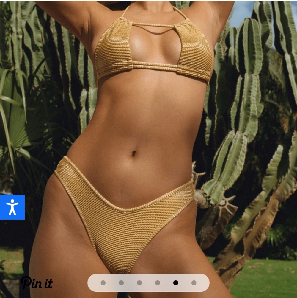 Montce Textured GOLDIE LULU bikini Bottom